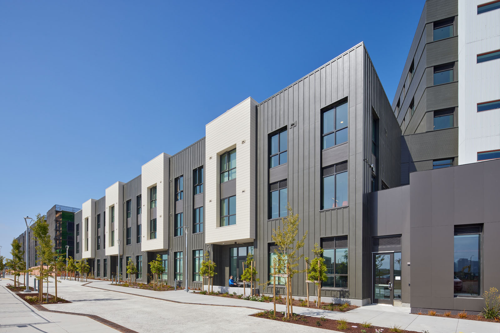 Another outdoor shot of the Maceo May Project by All Weather Architectural Aluminum showcasing beautifully crafted custom doors and windows.